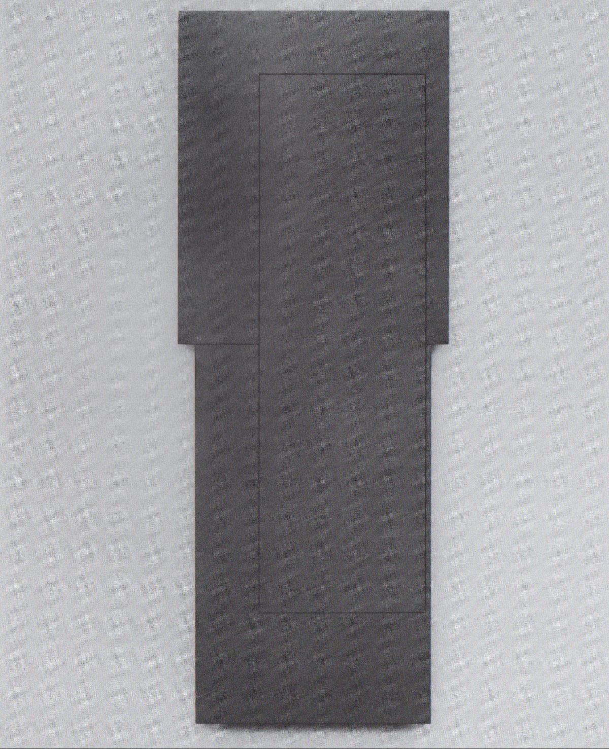 fig. 2: &quot;assembly of rectangles I&quot; (1981), oil on plywood, 159 x 60 cm