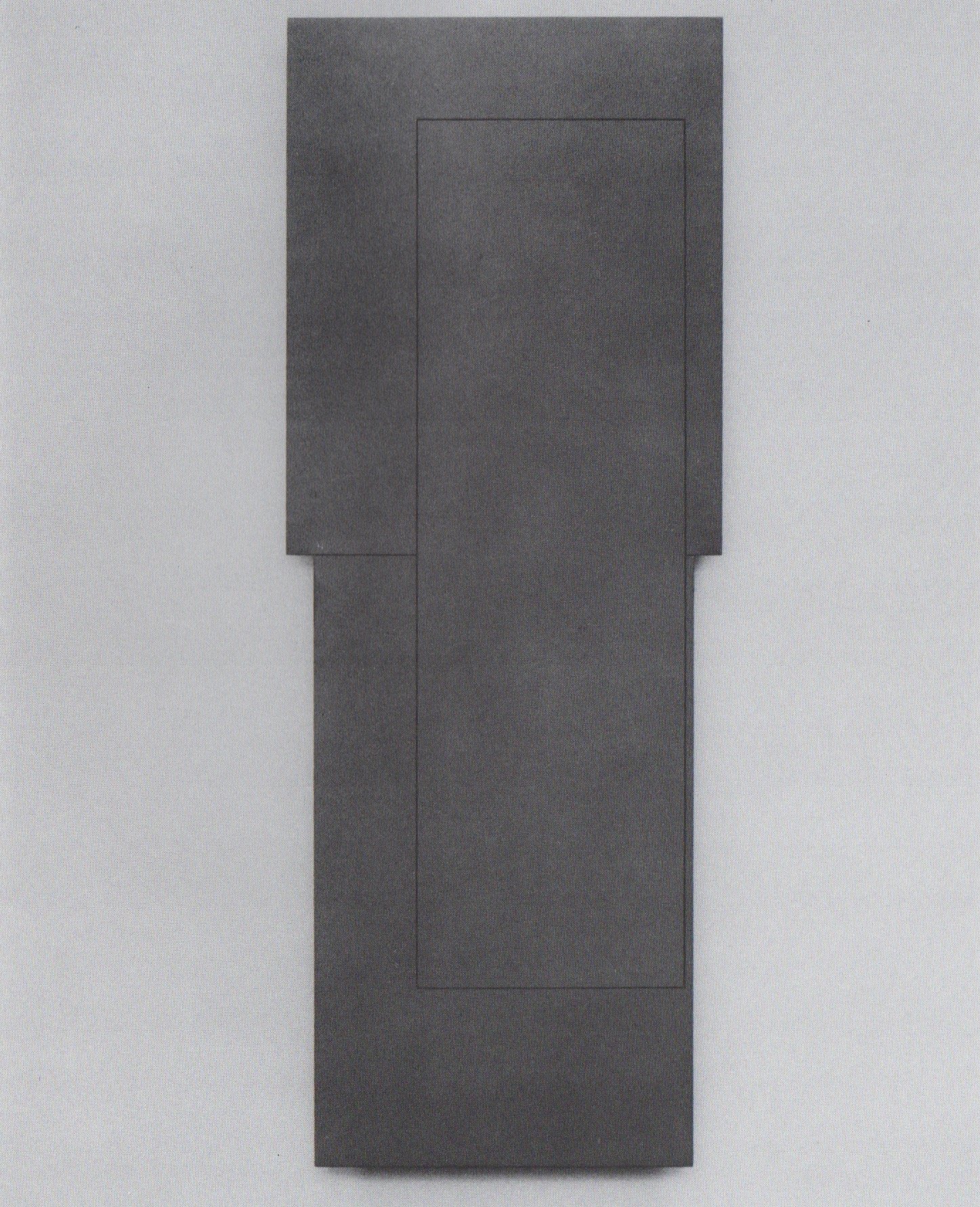 fig. 2: &quot;assembly of rectangles I&quot; (1981), oil on plywood, 159 x 60 cm