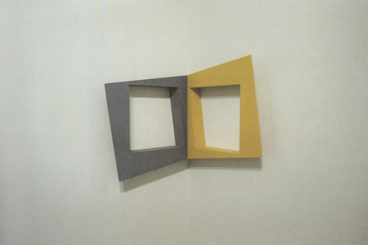 (fig. 4) &quot;corner – equal areas and spaces&quot; (1985), acrylic on board, 27 x 30 cm