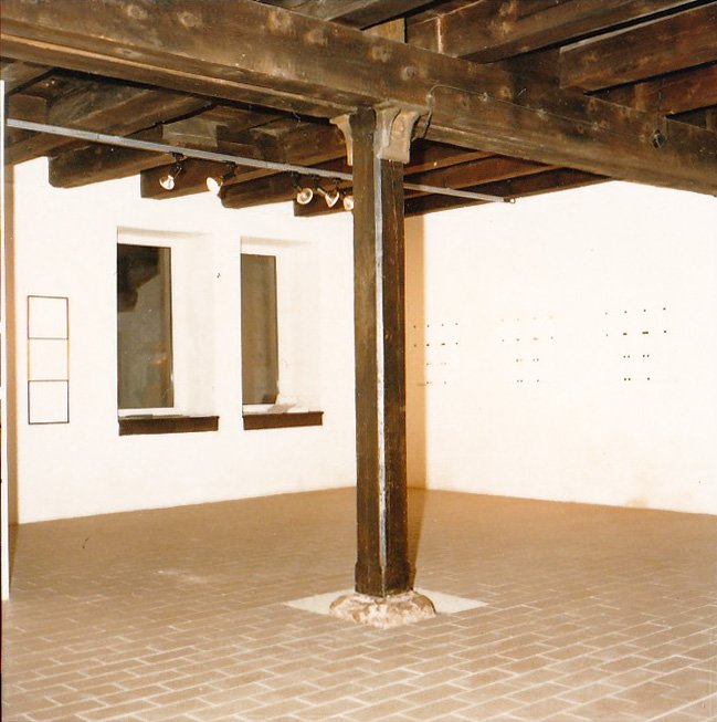 view of installation: &quot;kunibert fritz—bilder, objekte und grafik&quot; at edition &amp; galerie hoffmann 1989/90