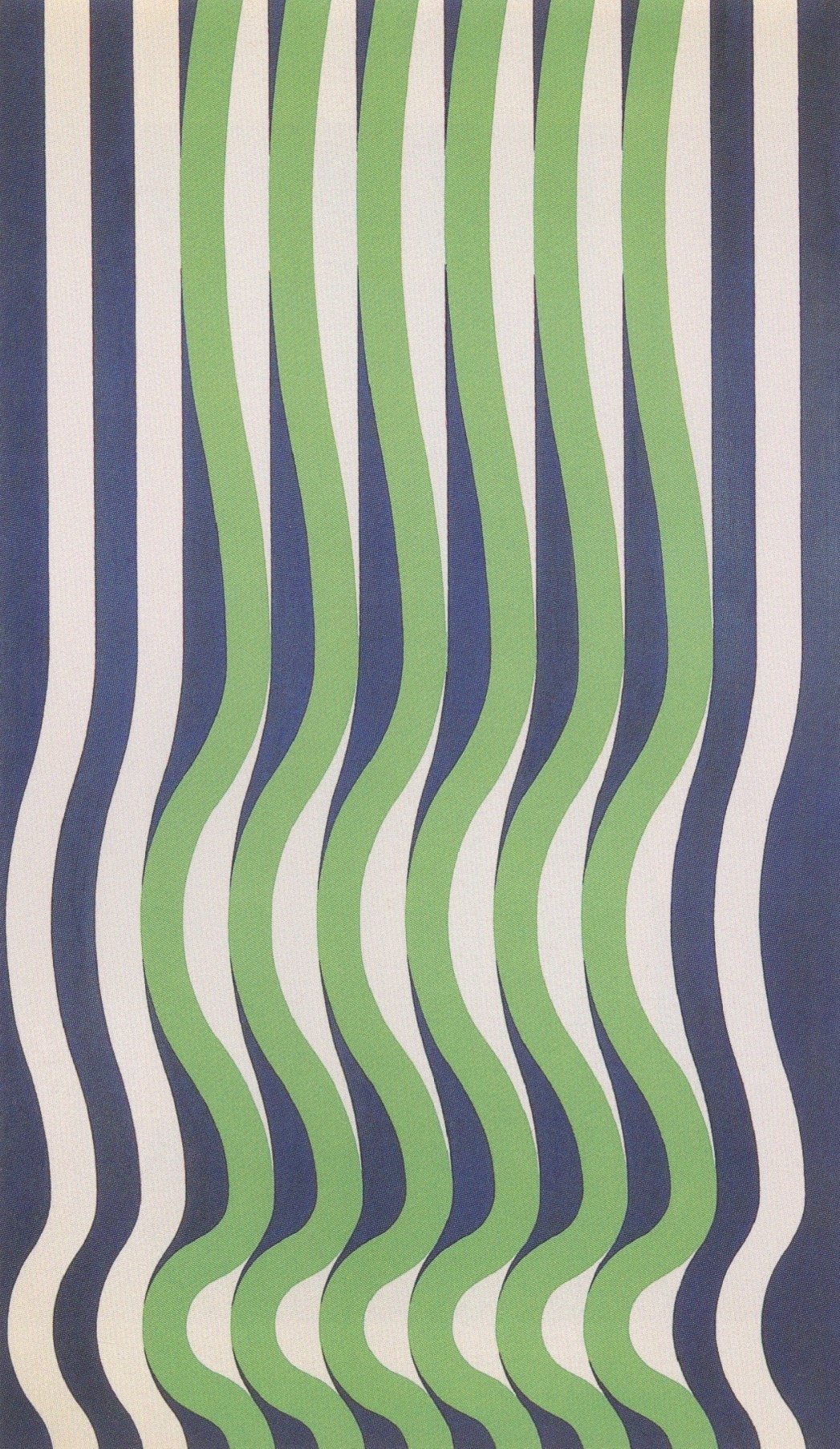 michael kidner, “blue, green and white wave” (1964), oil on canvas, 216 × 132 cm
