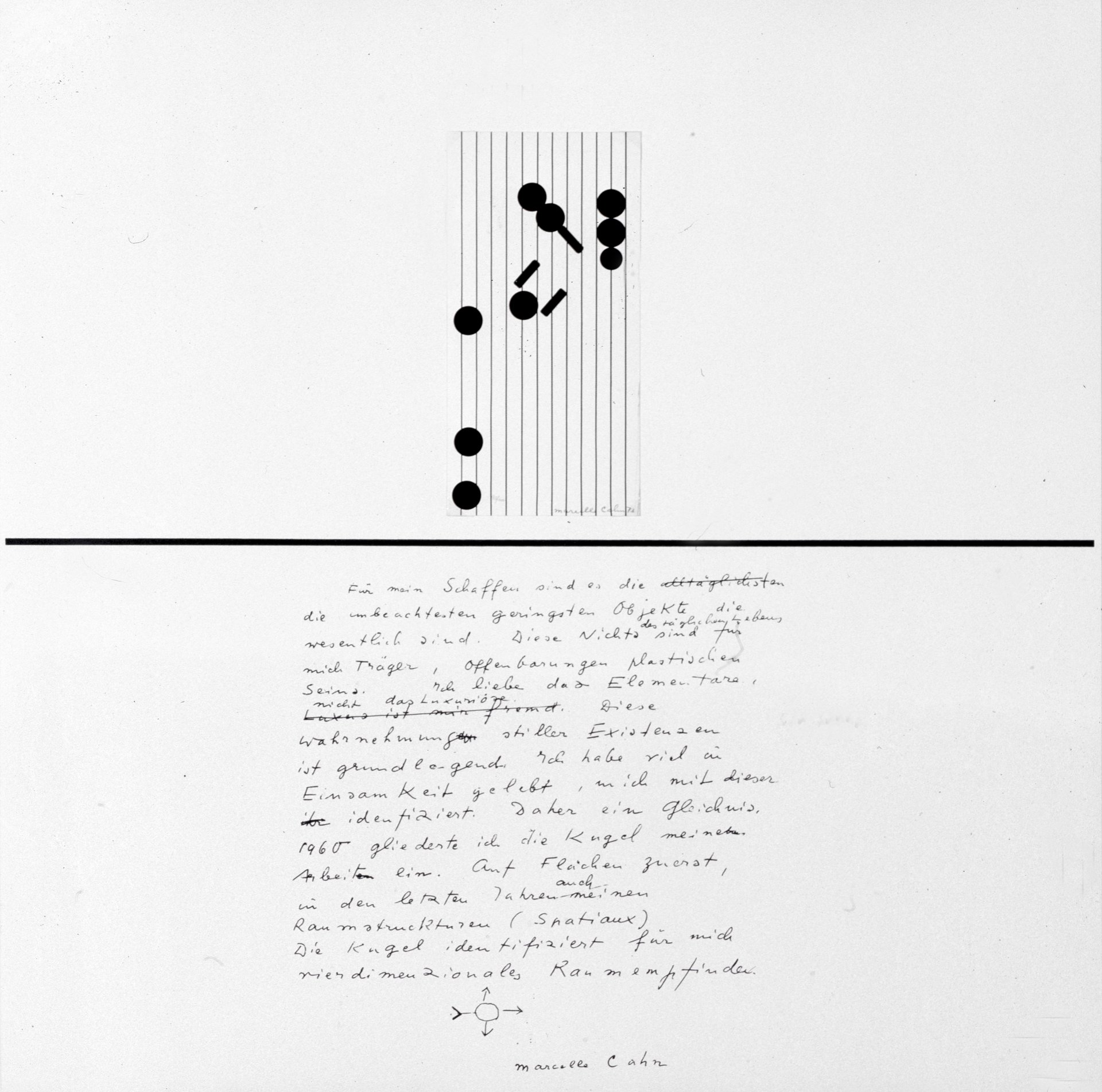 marcelle cahn, &quot;untitled&quot; (1973), silkscreen on paper, 60 x 60 cm
