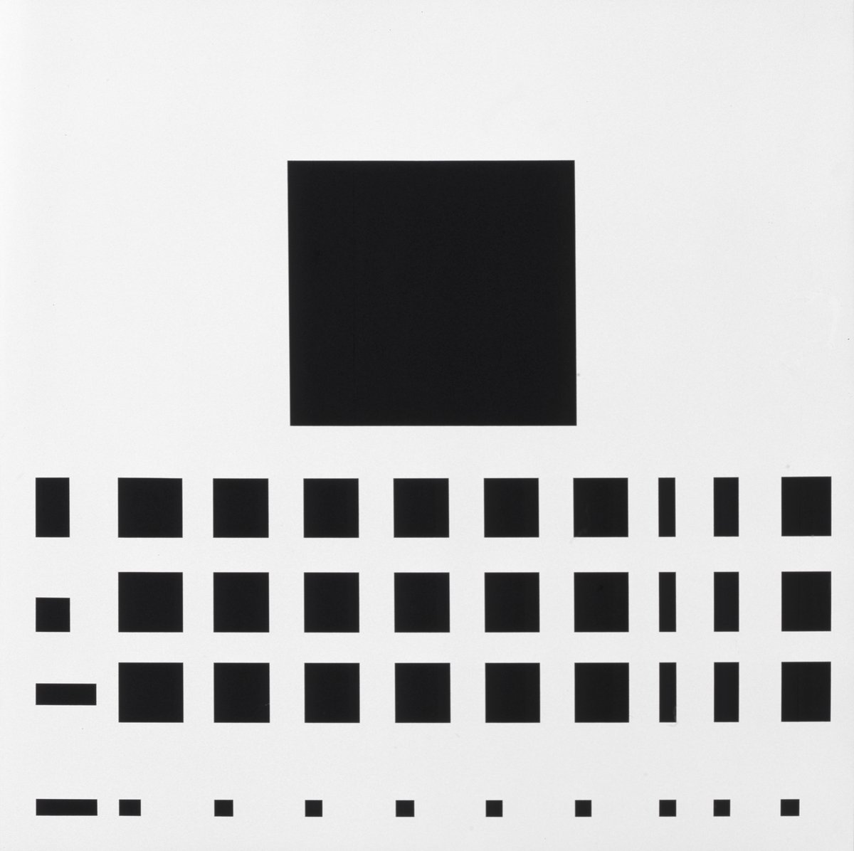 aurélie nemours, &quot;translation&quot; (1968), silkscreen on paper, 60 x 60 cm