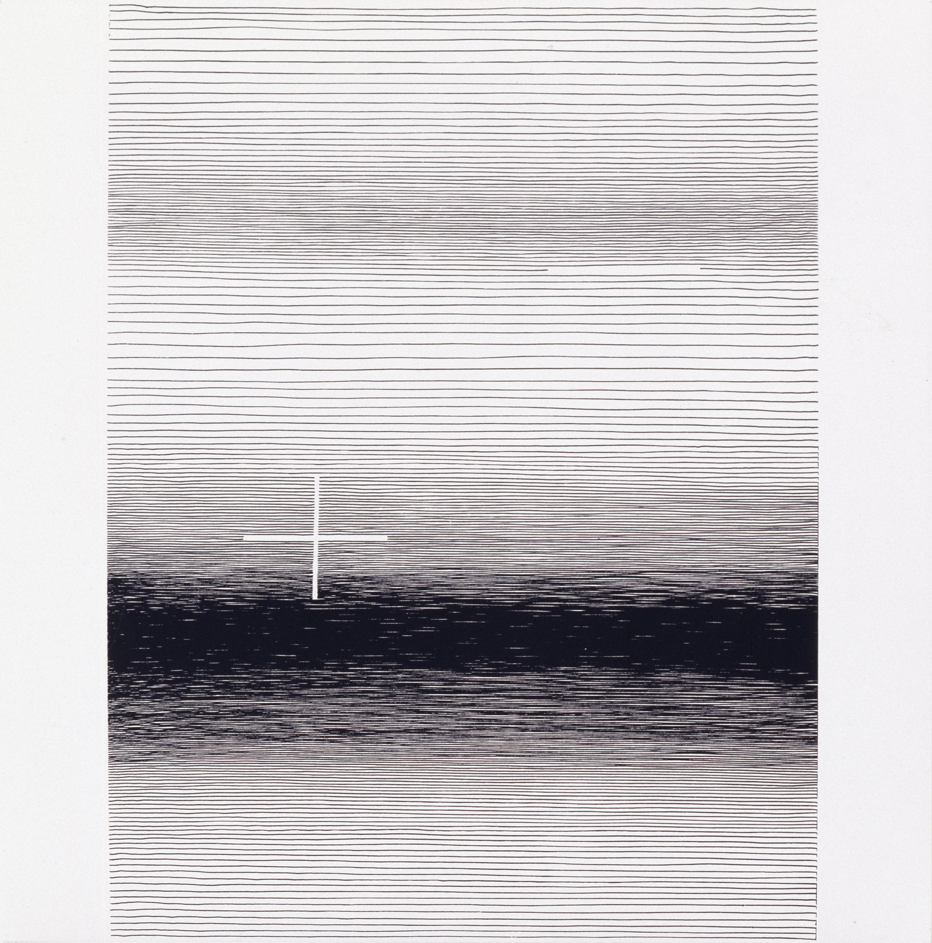 michel seuphor, &quot;+ -&quot; (1970), silkscreen on paper, 60 x 60 cm