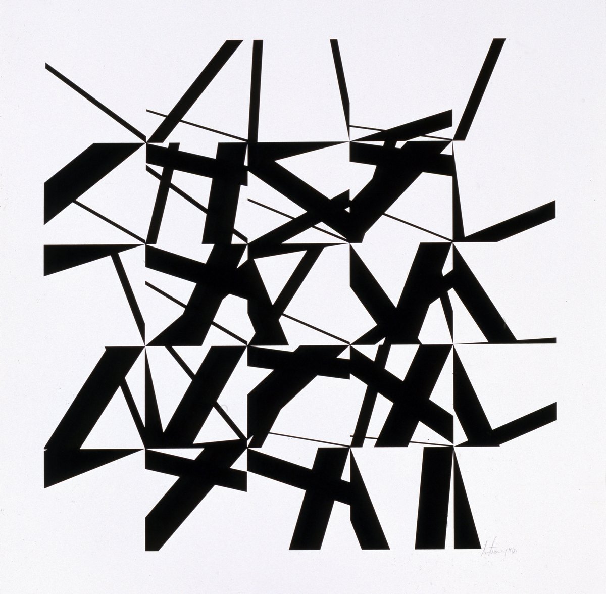 &quot;4 progressionen&quot; (1981), silkscreen on paper, 60 x 60 cm