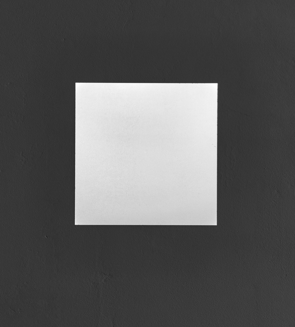 view of installation: &quot;lichtquadrat&quot; (2020), light, pure tones, resonance apparatus, 30 x 30 cm, edition hoffmann