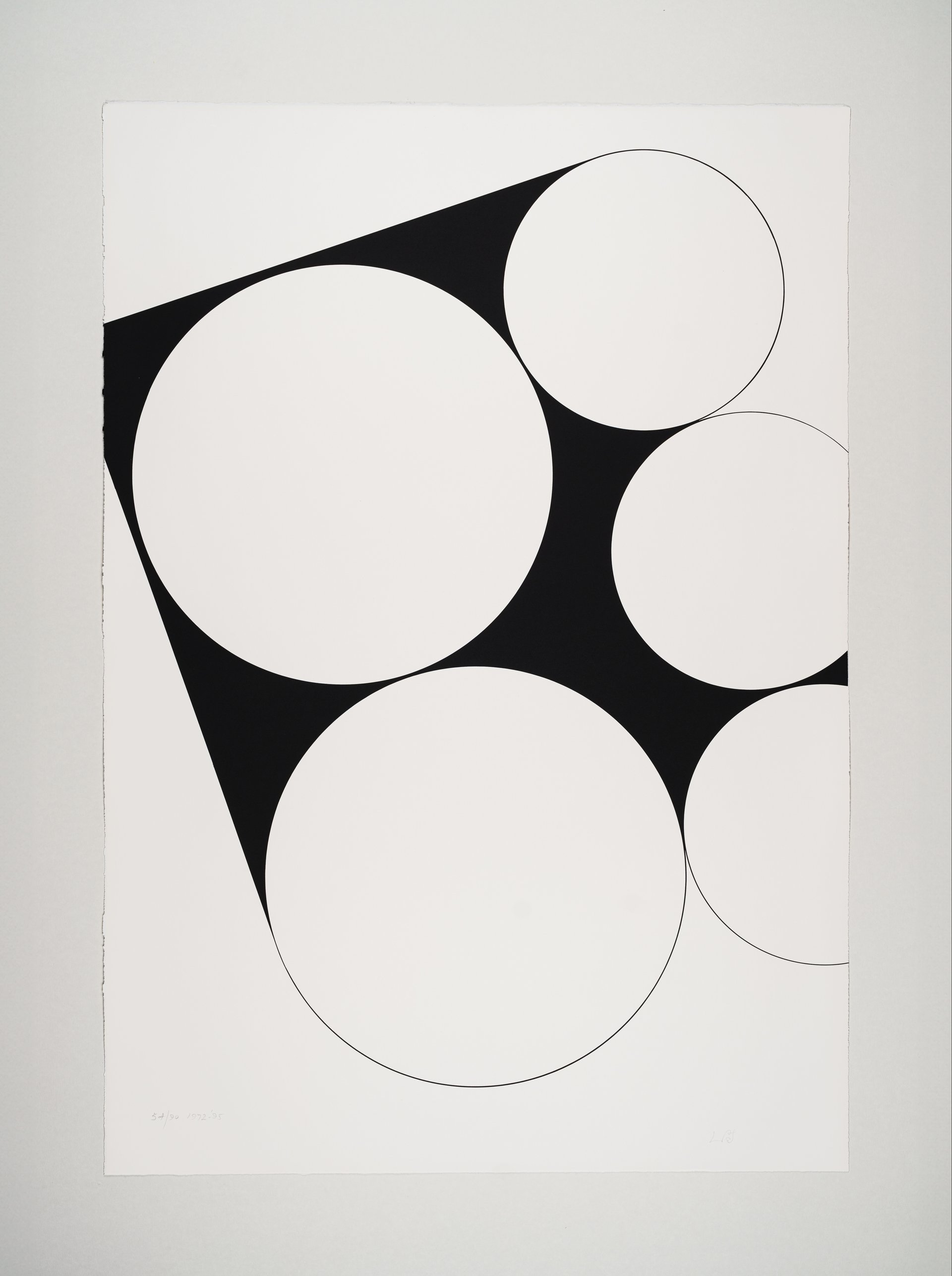&quot;werkübersicht ll (7)&quot; (1972/1995), silk screen on laid paper, 115 x 80 cm