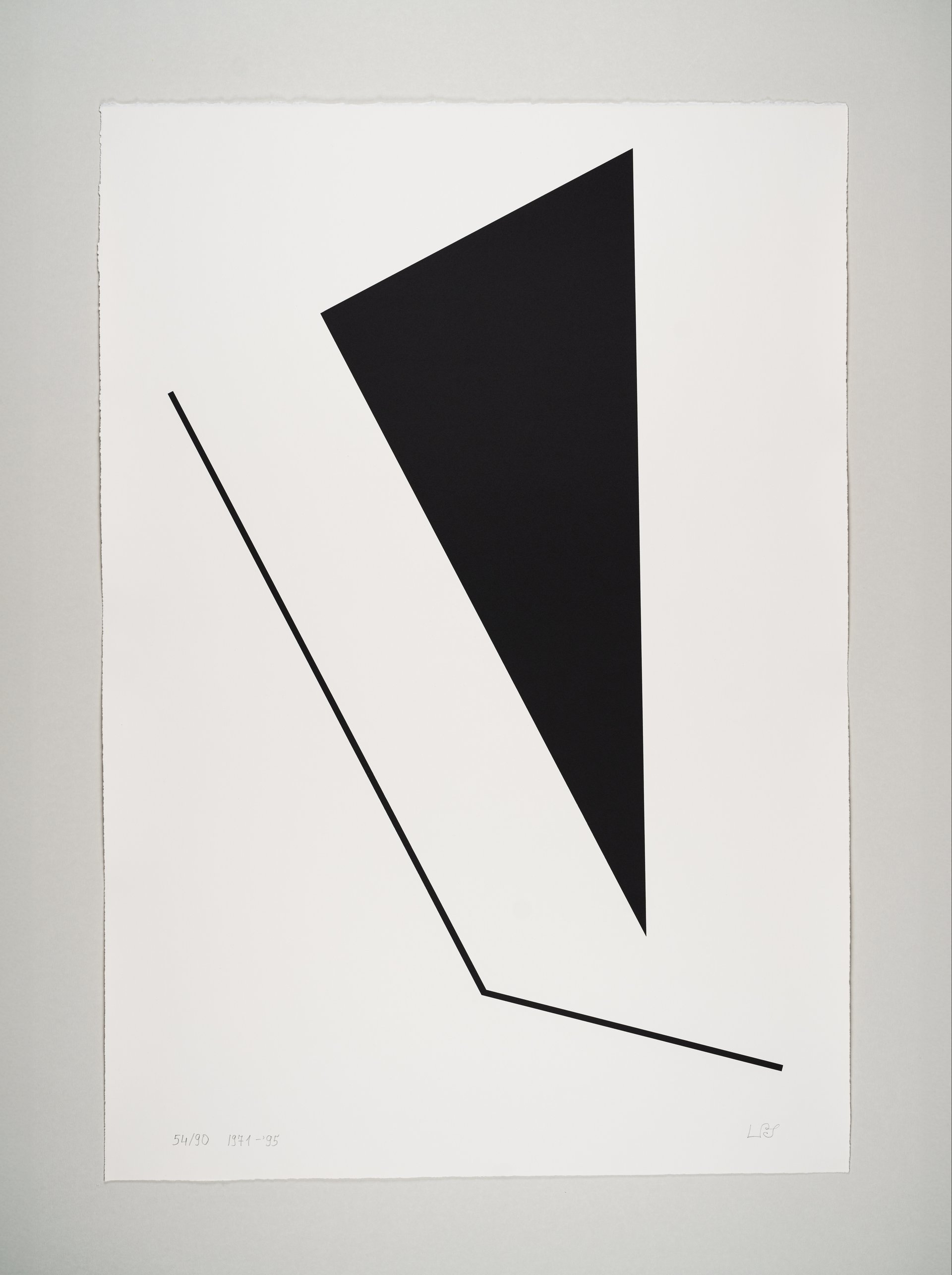 &quot;werkübersicht ll (5)&quot; (1971/1995), silk screen on laid paper, 115 x 80 cm