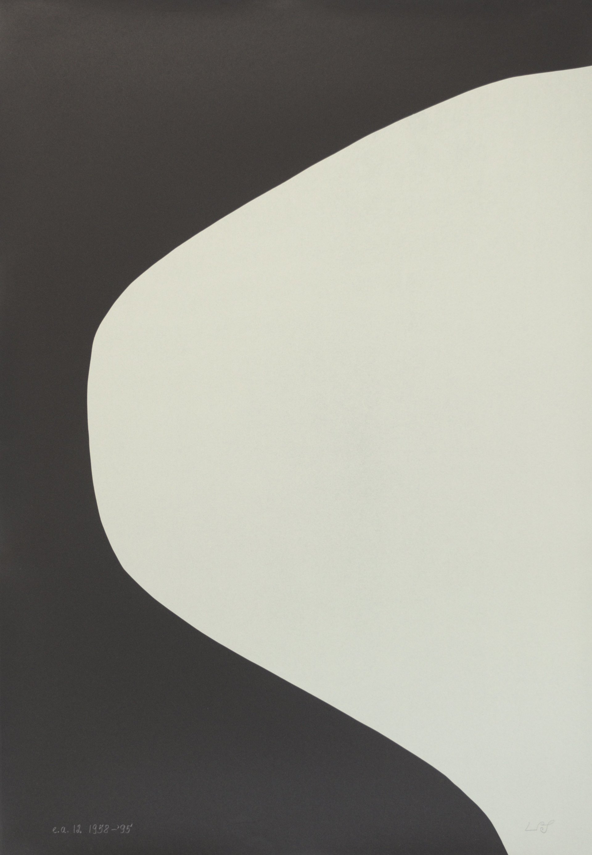 &quot;werkübersicht II – no 8&quot; (1962/1995), silkscreen on laid paper, 115 x 80 cm