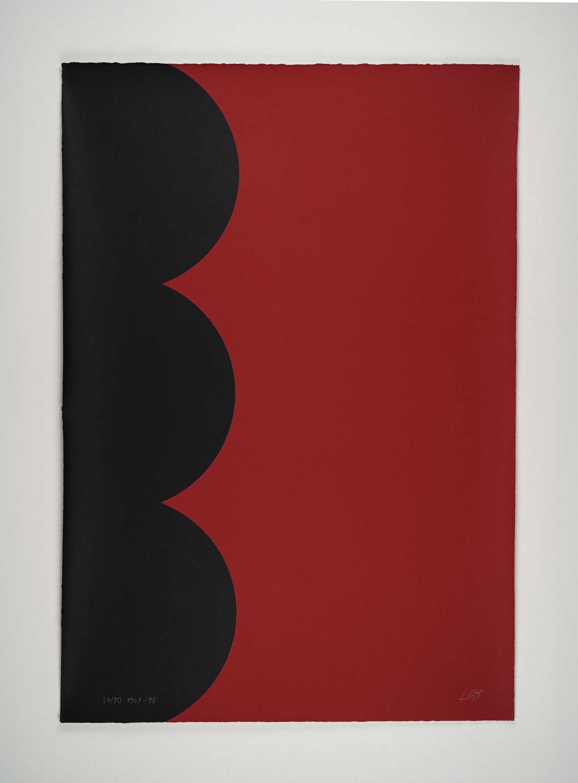 &quot;werkübersicht ll (2)&quot; (1961/1995), silk screen on laid paper, 115 x 80 cm