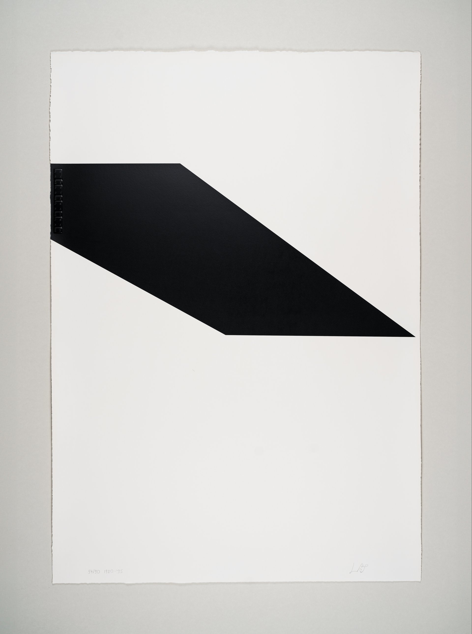 &quot;werkübersicht ll (4)&quot; (1980/1995), silk screen on laid paper, 115 x 80 cm