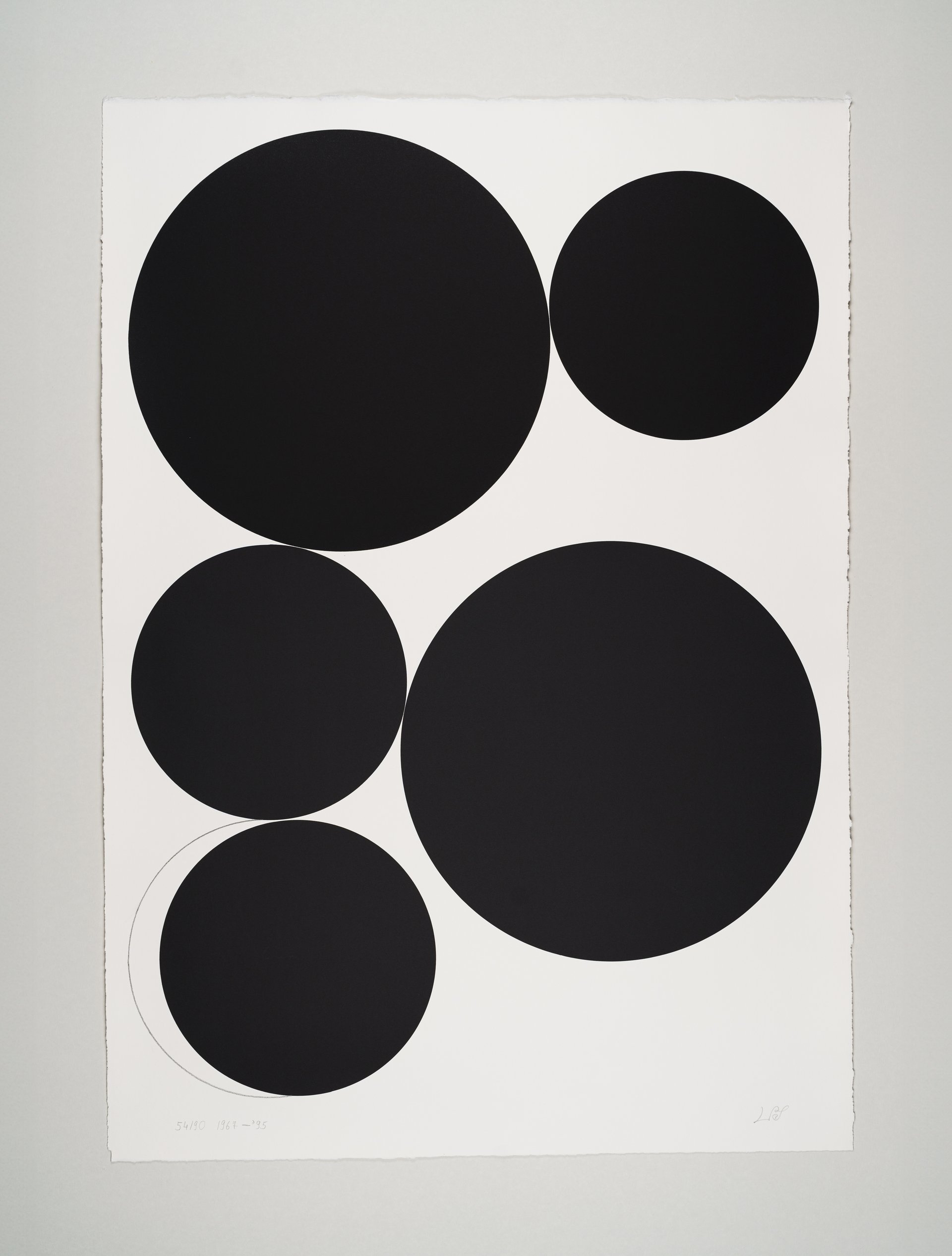 &quot;werkübersicht ll (3)&quot; (1967/1995), original silkscreen on laid paper, 115 x 80 cm