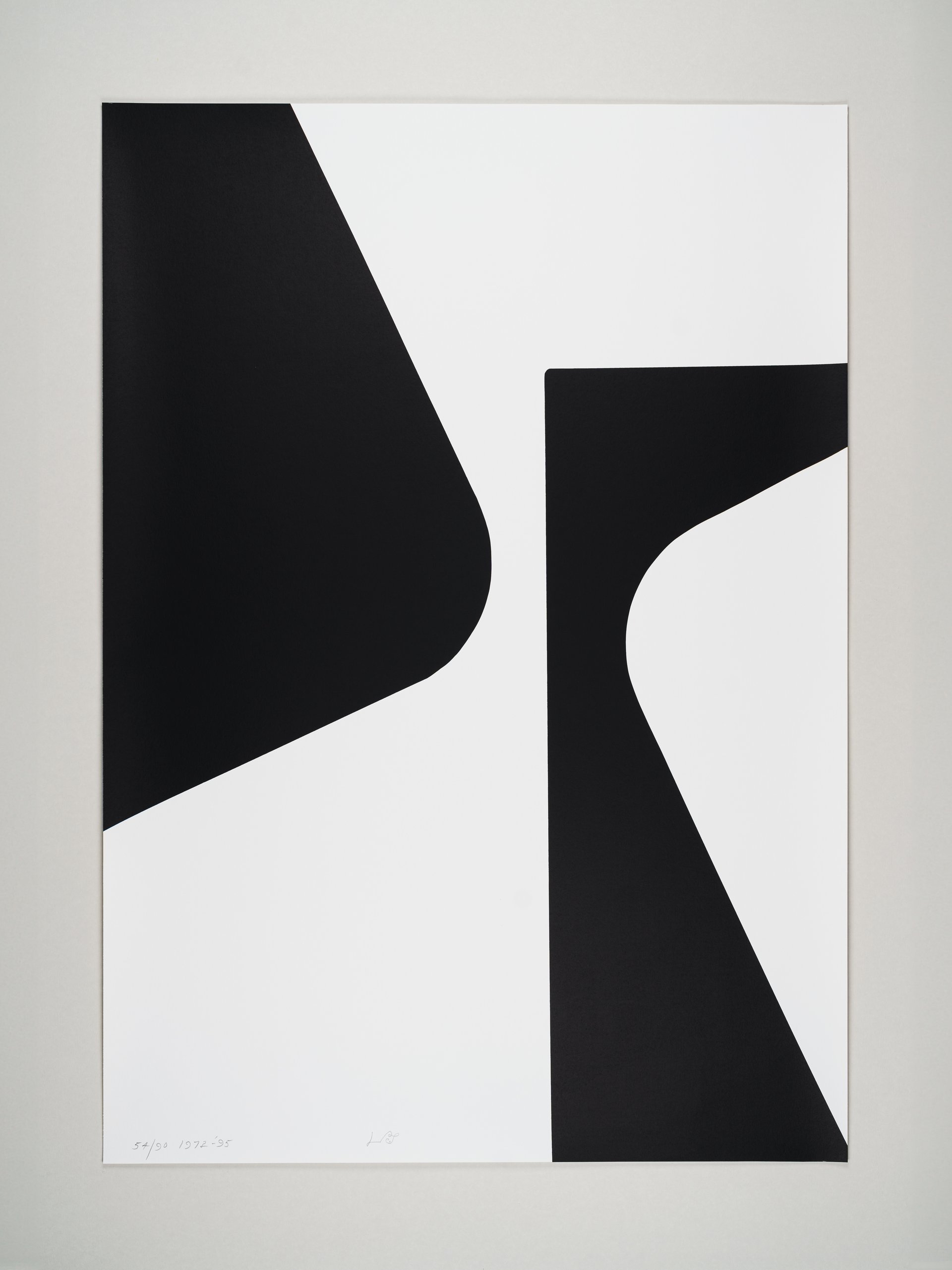 &quot;werkübersicht ll (6)&quot; (1972/1995), silk screen on laid paper, 115 x 80 cm