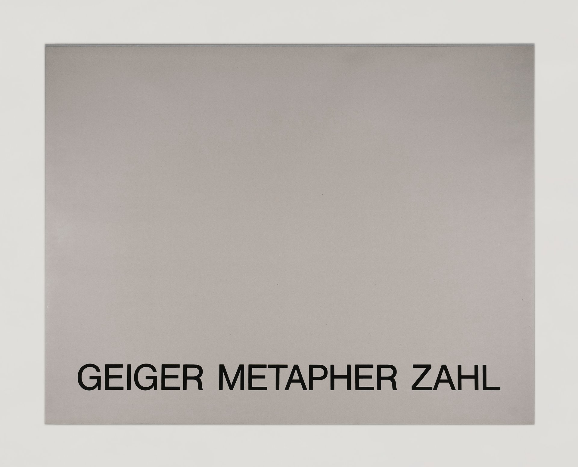 portfolio cassette: rupprecht geiger, &quot;metapher zahl&quot; (1985-89)