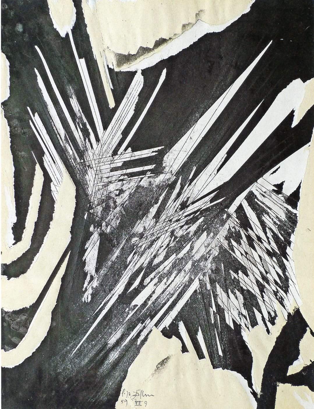 décollage pur und gravé vii 9