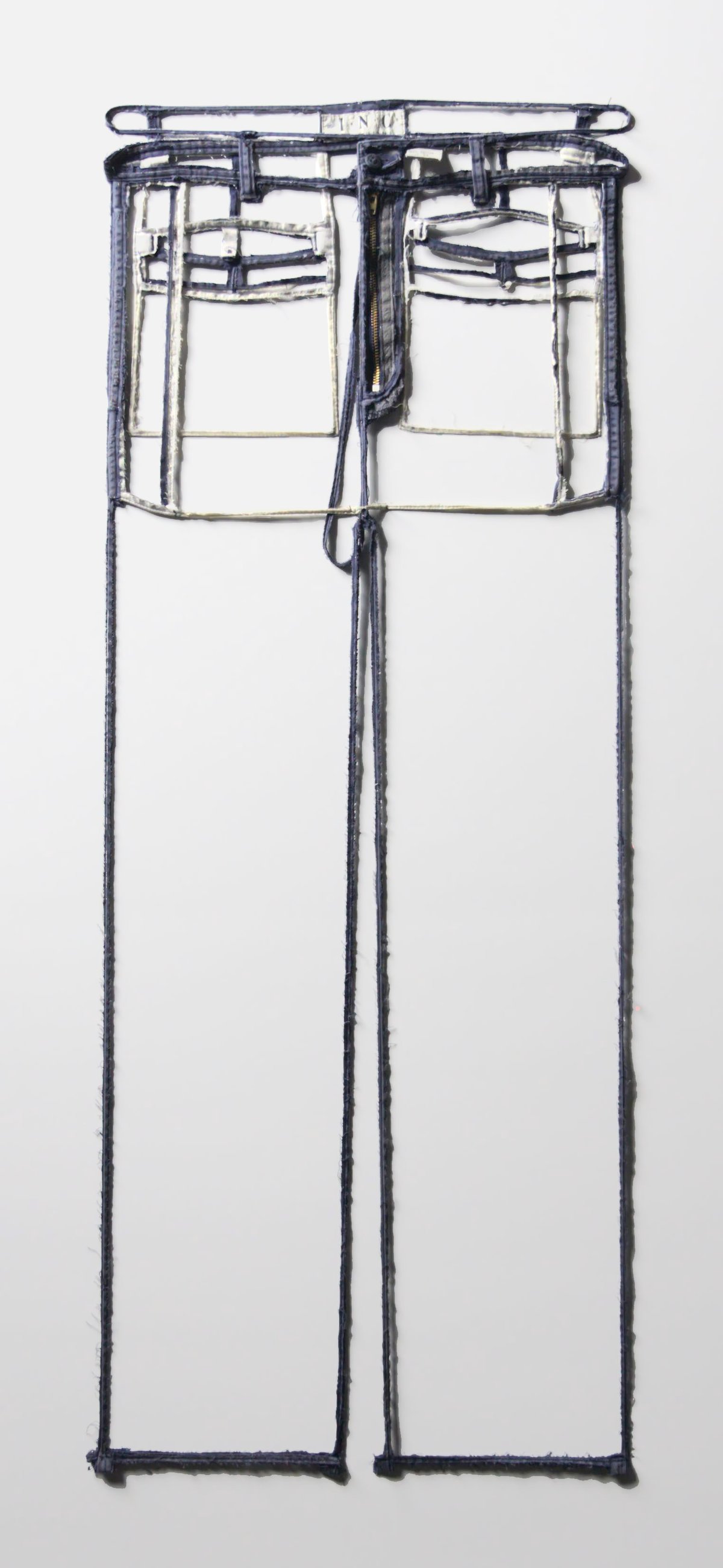 &quot;untitled (64)&quot; (1998), textile, needles, 115 x 73 cm