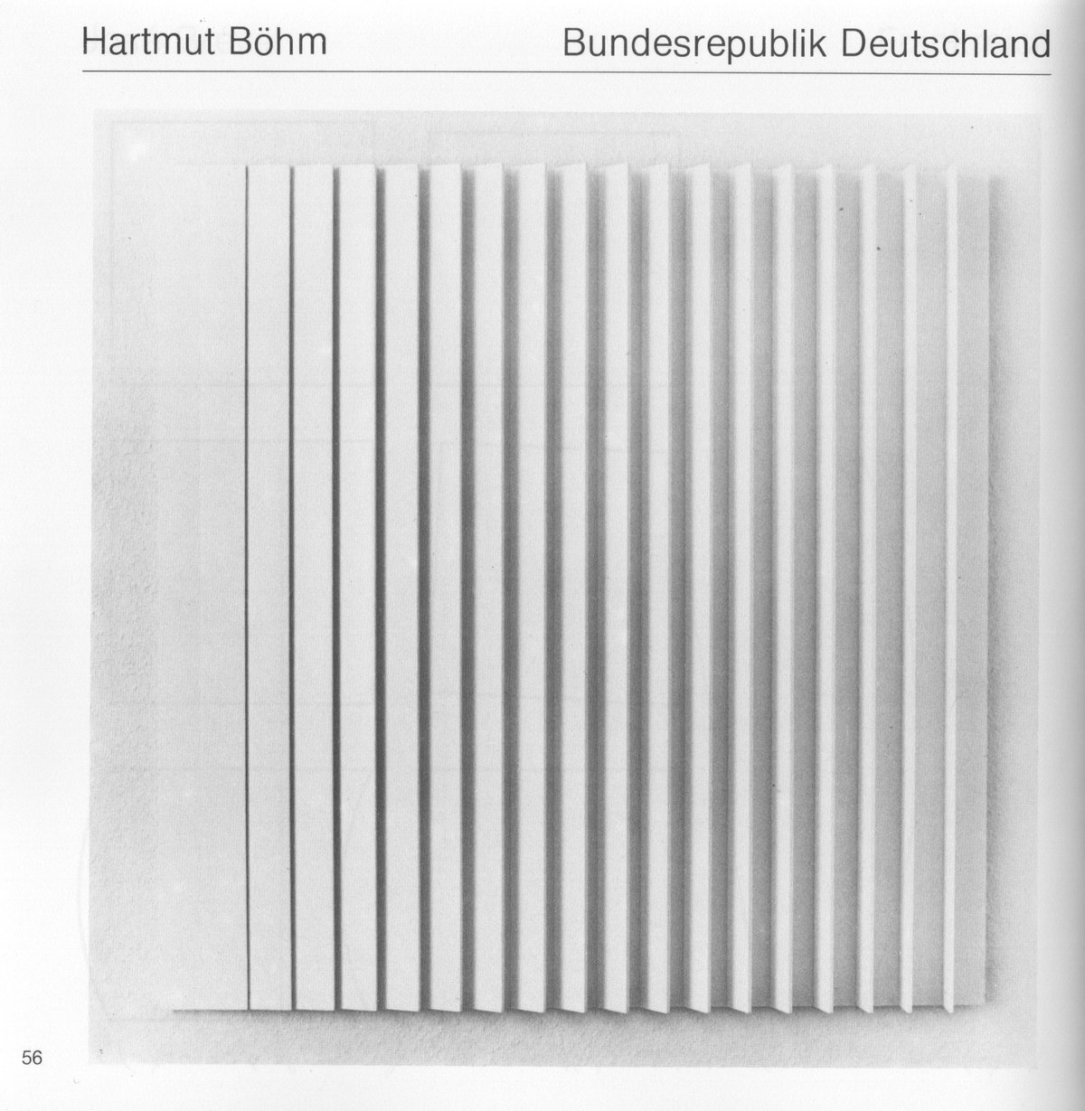 hartmut böhm: page from the catalogue &quot;theorie und praxis der konstruktiven kunst heute&quot;, 1979
