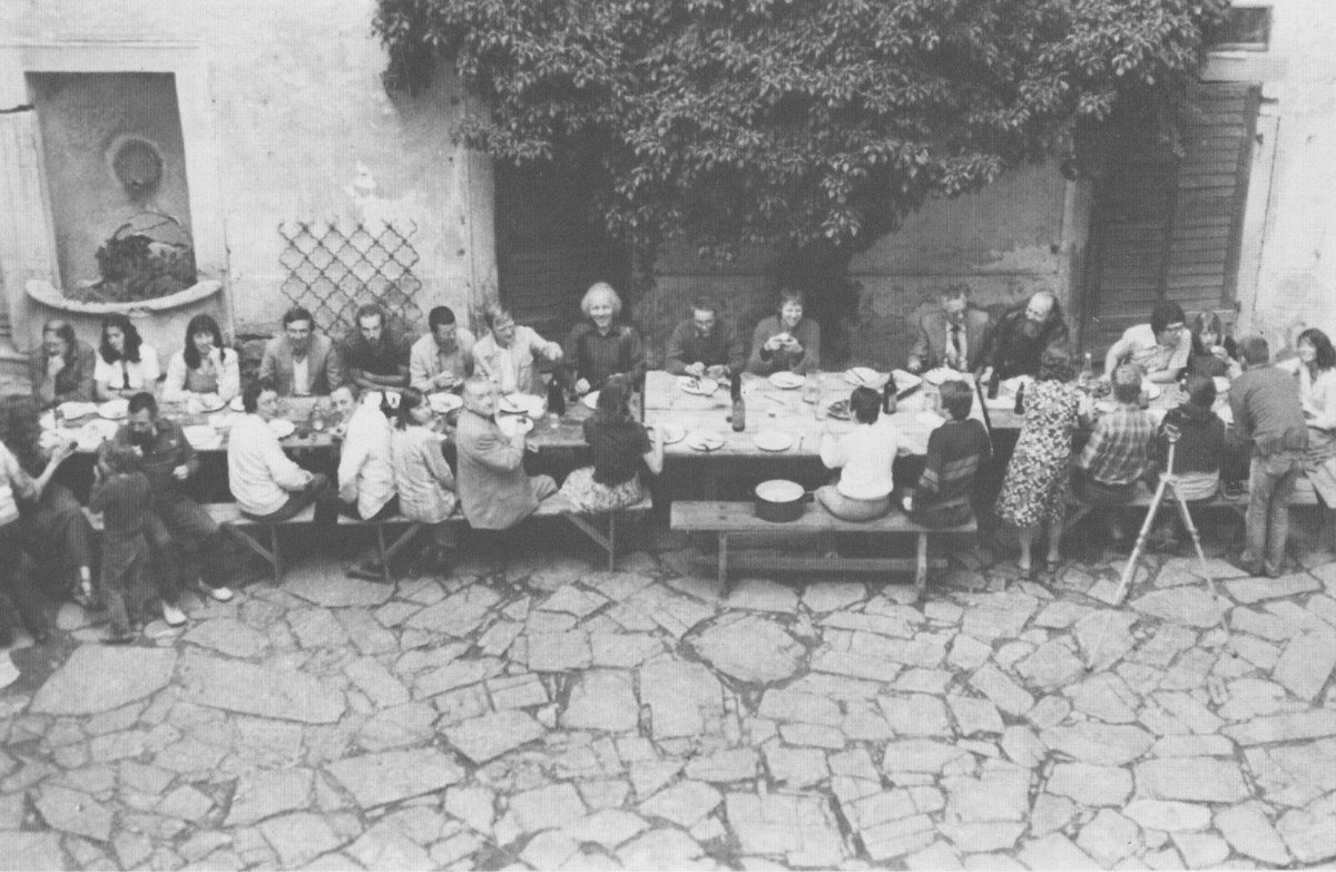 dinner at schloss buchberg as part of the symposium in august 1979