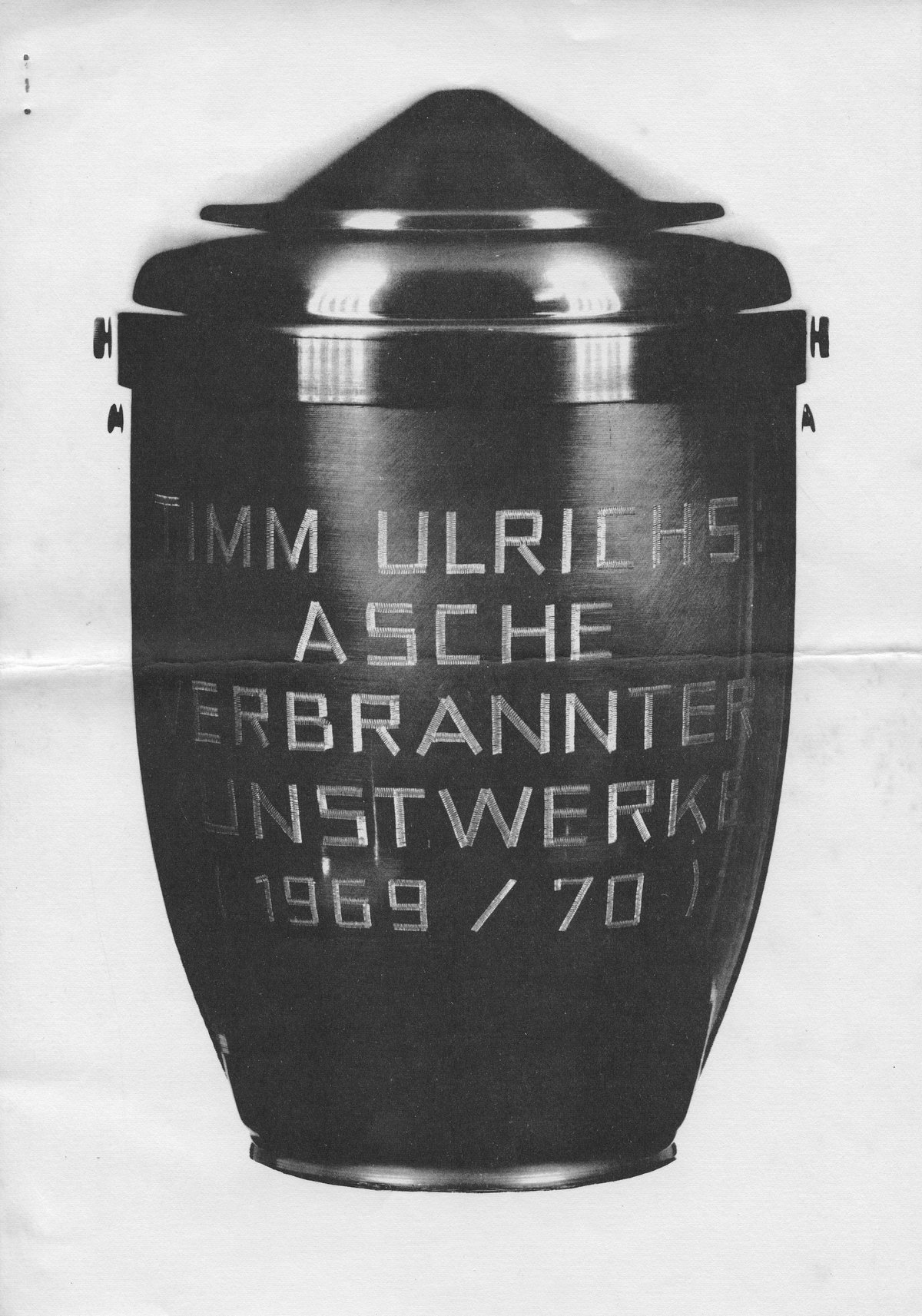 timm ulrichs, march 31, 1940 – april 29, 2026