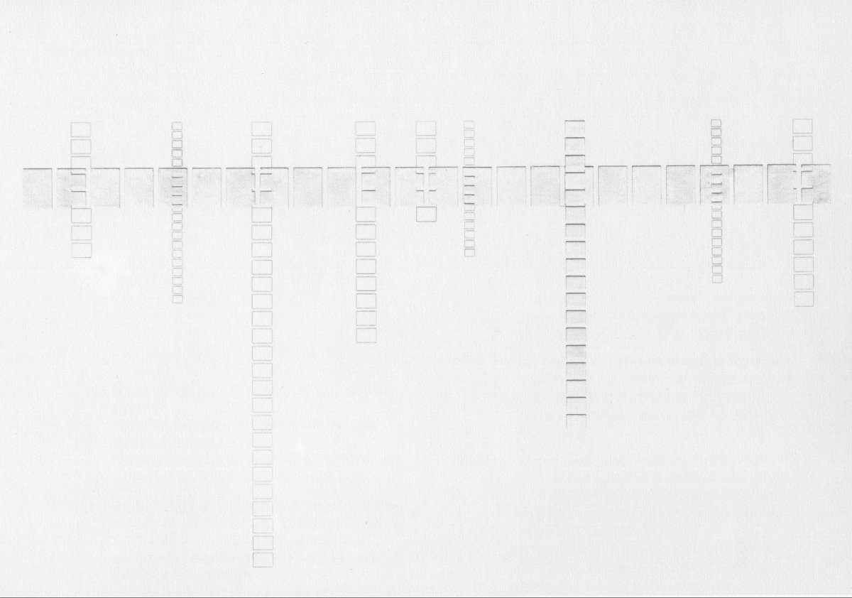&quot;stoke drawings – wounded paper no 3&quot; (1985), cardboard, 70 x 100 cm